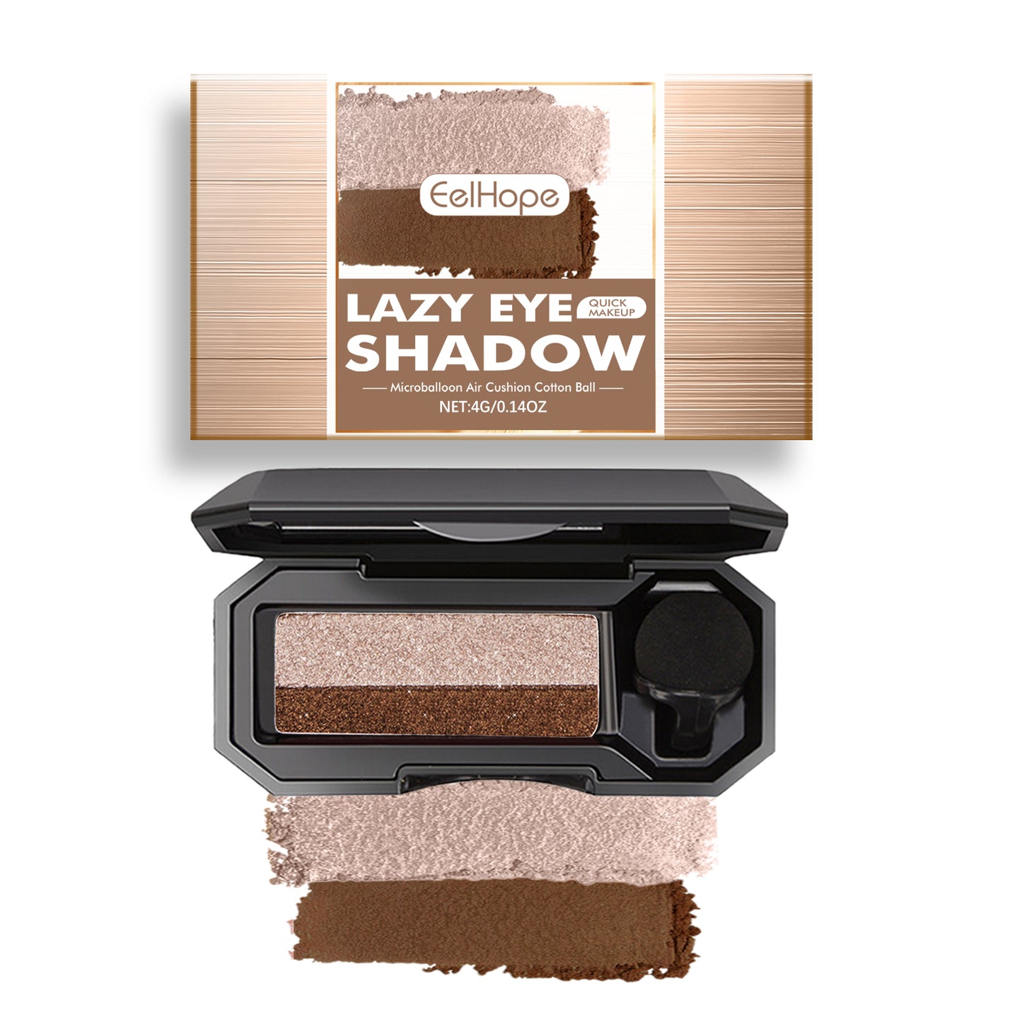 Lazy Eye Shadow, Natural Development Pearlescent Matte Beginner Daily Makeup Glitter Eyeshadow