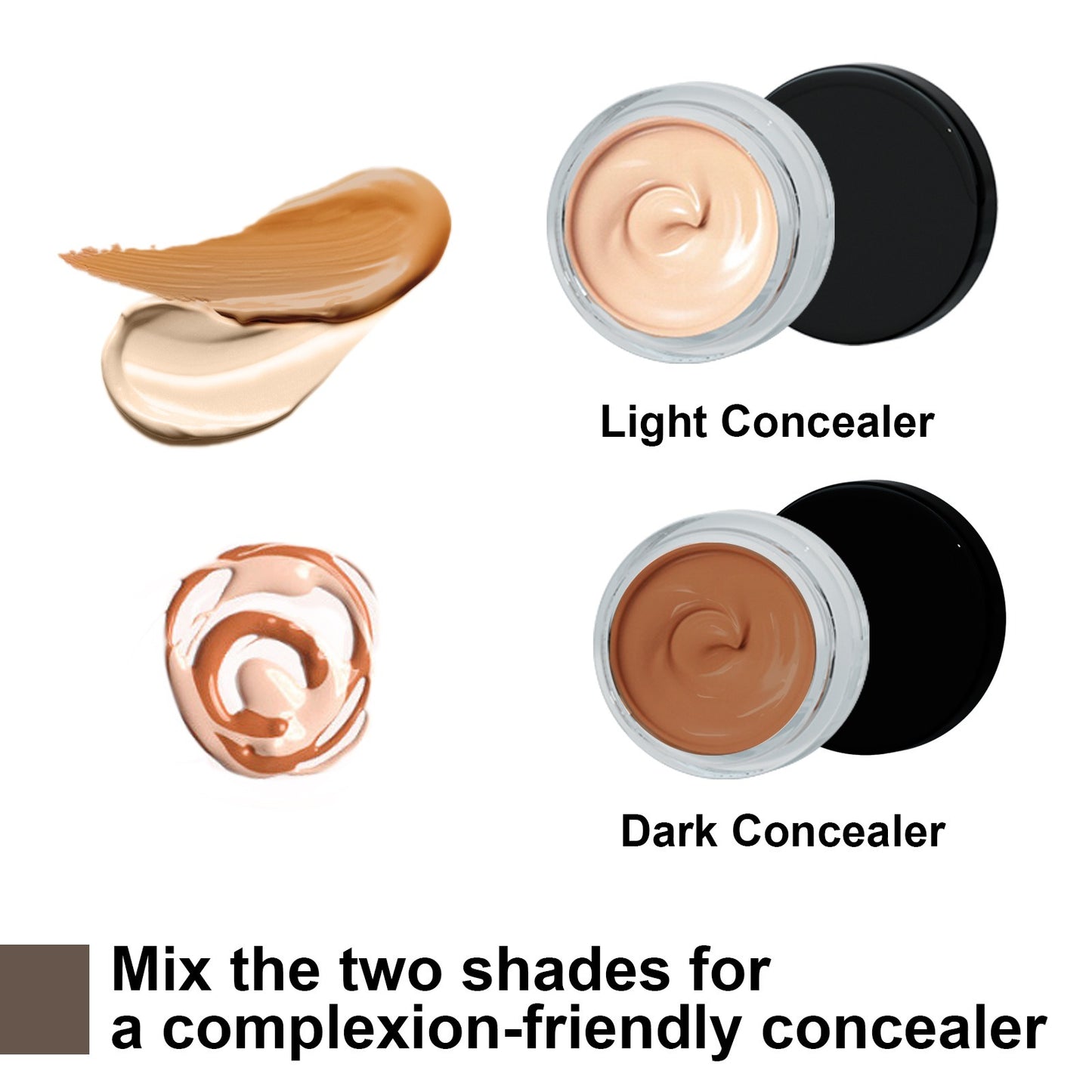 EELHOE Waterproof Tattoo & Scar Concealer | 2-Color High Coverage Cream for Tattoo, Birthmark & Skin Imperfections