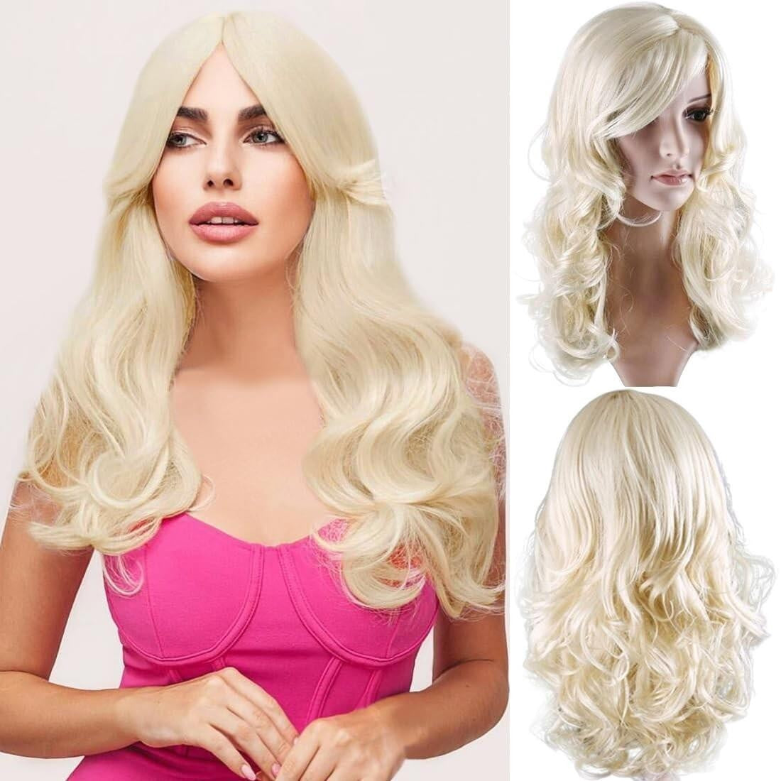 Pelucas De Mujer Naturales Cabello Peluca Pelo Frontal Sinteticas Colores Rubia