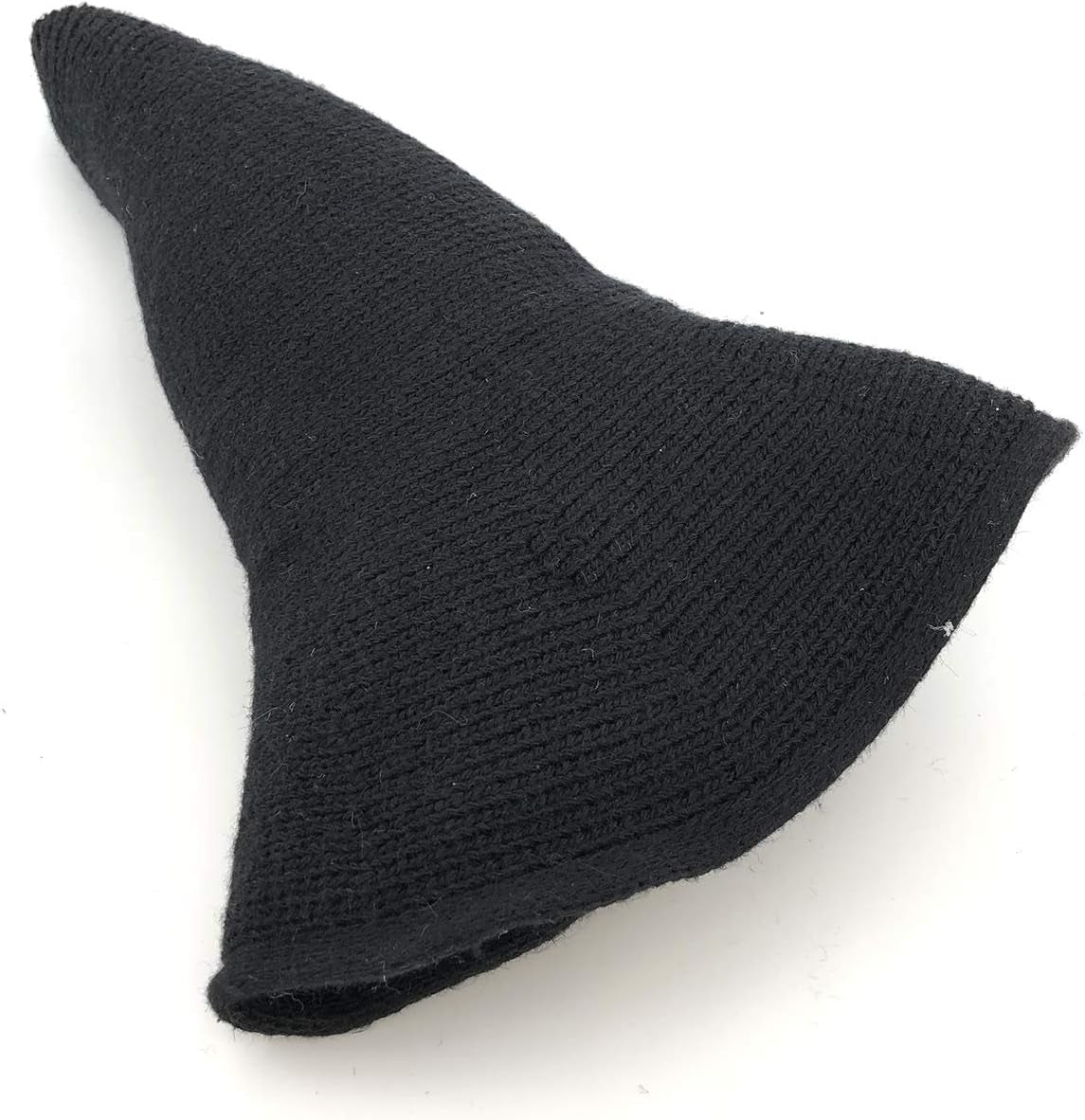 Womens Witch Hat Knitted Wool Cap for Halloween Party Masquerade Cosplay Costume Accessory and Daily, Black