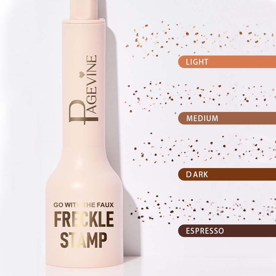 Freckle Stamp Pen,Fake Freckles Stain Marker Pencil Tool for Natural and Lifelike Sunkissed Face Freckle Makeup for Waterproof and Long-Lasting