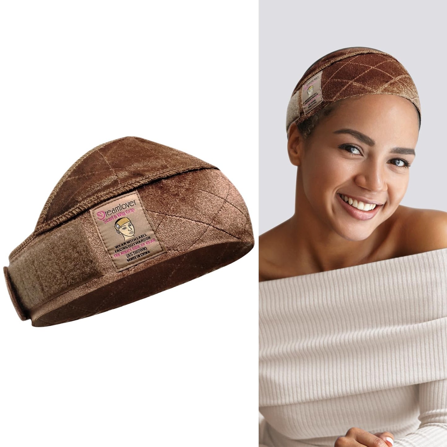 Wig Grip Band for Lace Front Wigs, Wide Wig Grip Headband, Nude, 1 Pieces