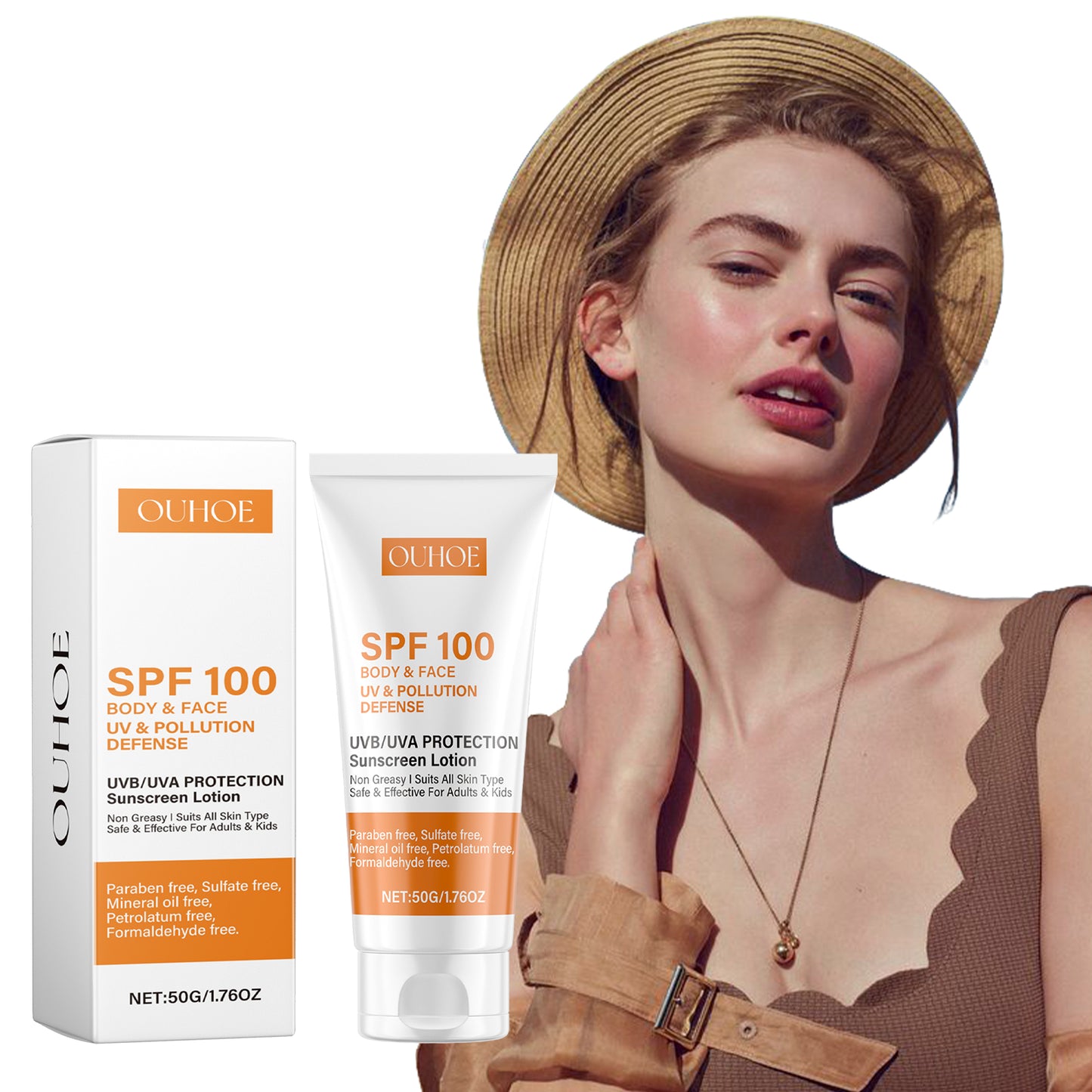 Face Protection Lotion Mild Protection UV Repair Sunburn Anti-Wrinkle Clear Protection Cream