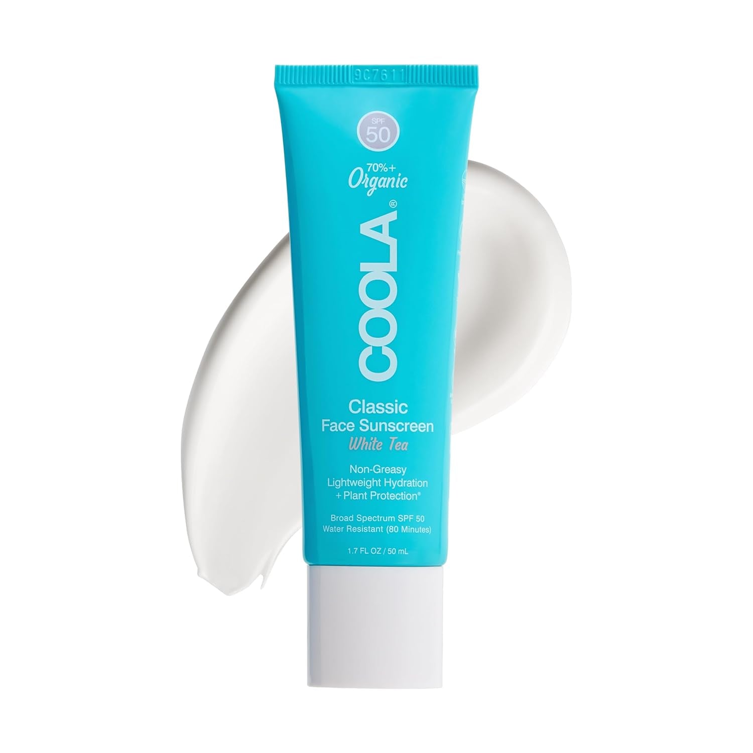 Organic Face Sunscreen SPF 50 Sunblock Lotion, Dermatologist Tested Skin Care for Daily Protection, Vegan and Gluten Free, Fragrance Free, 1.7 Fl Oz.