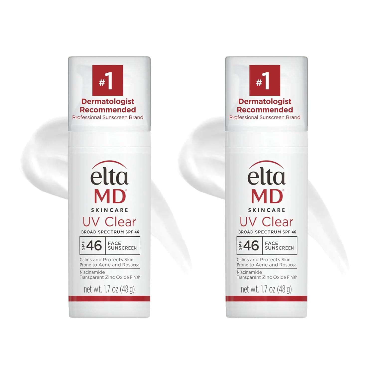 Eltamd UV Clear Face Sunscreen SPF 46, Oil-Free Sunscreen with Zinc Oxide, Dermatologist Recommended