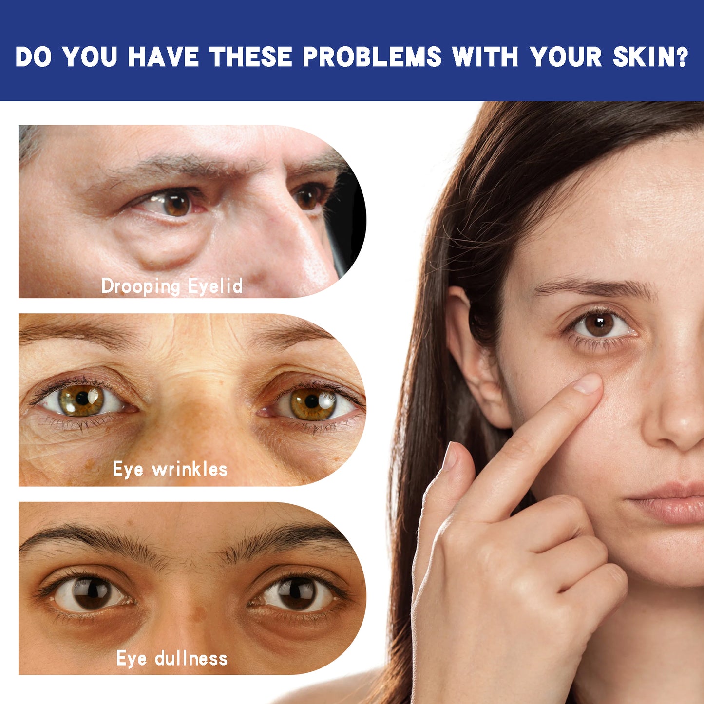 Tea Tree Hexapeptide Firming Eye Cream, Eye Care Cream To Reduce Fine Lines And Repair Eye Skin