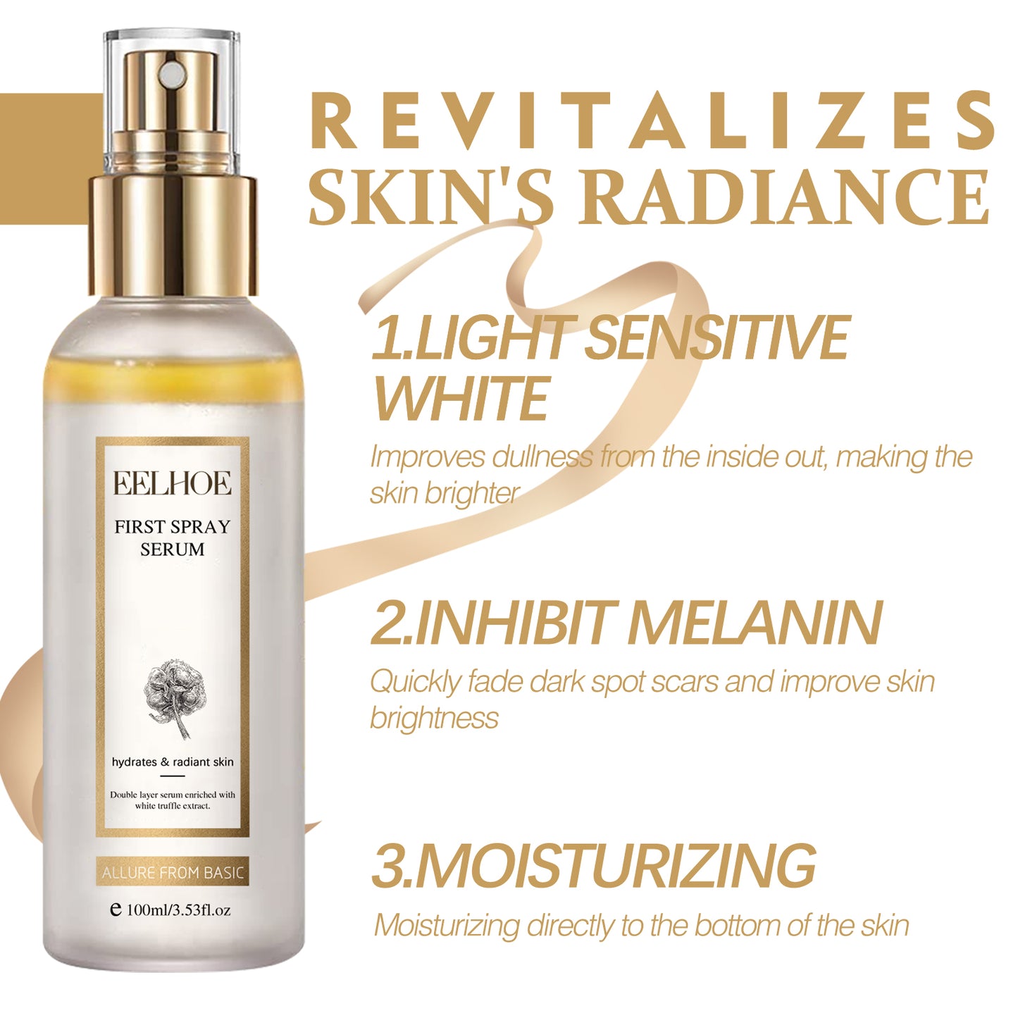White Truffle Moisturizing Spray, Moisturizing And Brightening Whitening Essence Spray