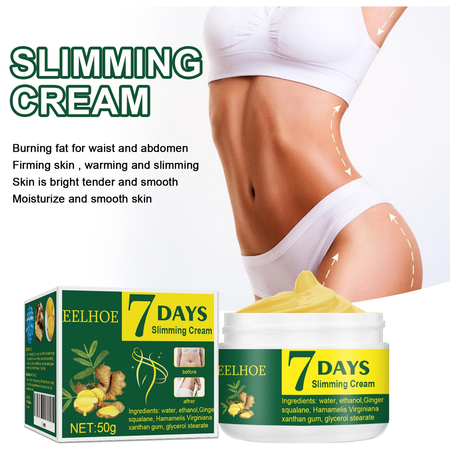 Ginger Massage Cream Arm Belly Belly Skin Moisturizing Massage Body Care Cream