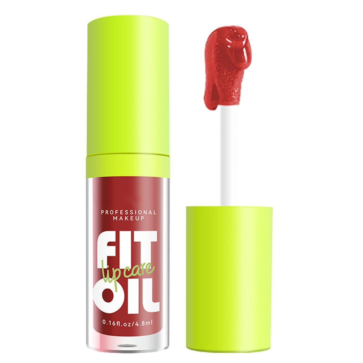 Hydrating Lip Oil, Big Brush Head Glaze Shiny Transparent Glow Oil, Nourishing & Non-Sticky Long Lasting Fresh Clear Smooth Care Plumping Oil (Set B)