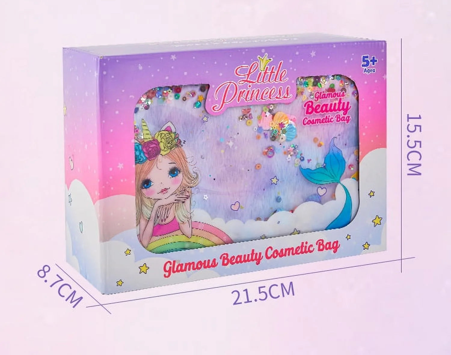 Washable Kids Makeup Set - Safe Makeup Kit for Girls, Pretend Play Makeup Toys for Toddlers, Ideal Princess Christmas Birthday Gifts for 3-10 Year Olds