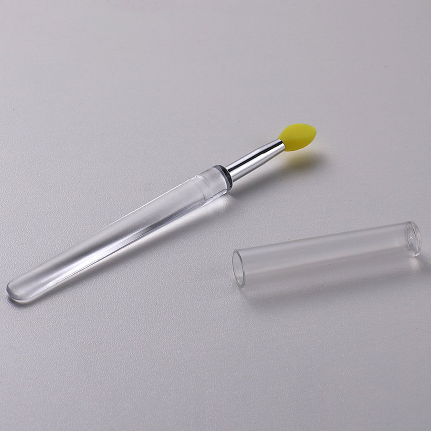 Reusable Silicone Lip Brush Set For Lipstick, Gloss, Balm, Mask & Scrub - Hygienic Caps, 8 Colors