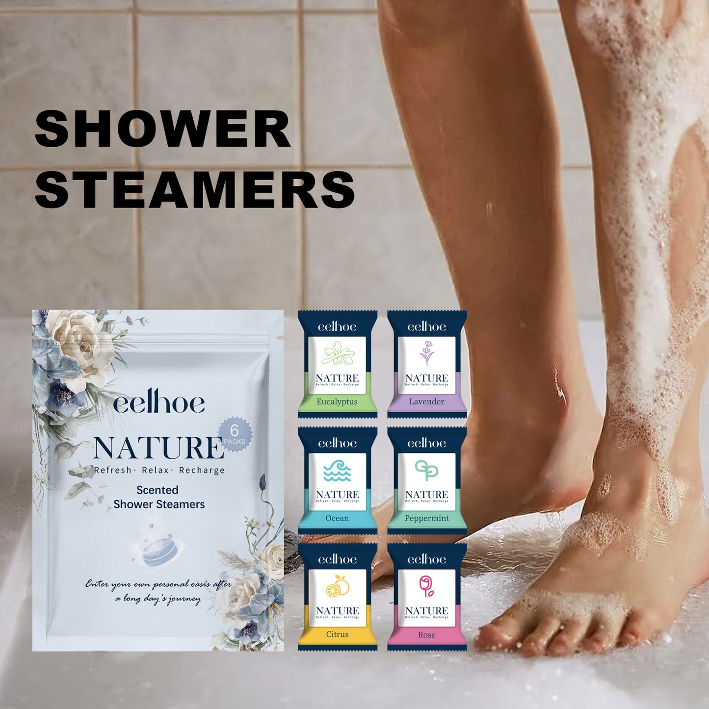 Shower Tablet, Deep Cleansing And Moisturizing Skin Refreshing And Moisturizing Fragrance Fragrance Bath Cleansing Tablet