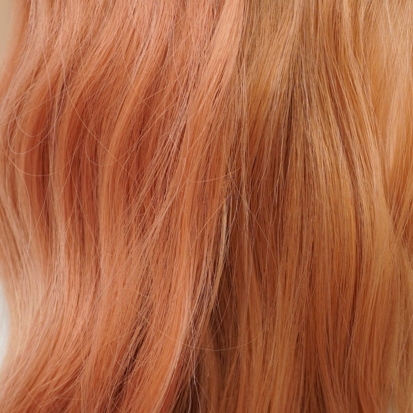 Hair Synthetic Lace Front Wig Wavy Long 26Inch Dark Root Rose Gold Ombre Heavy Density Heat Resistant Realistic Wig