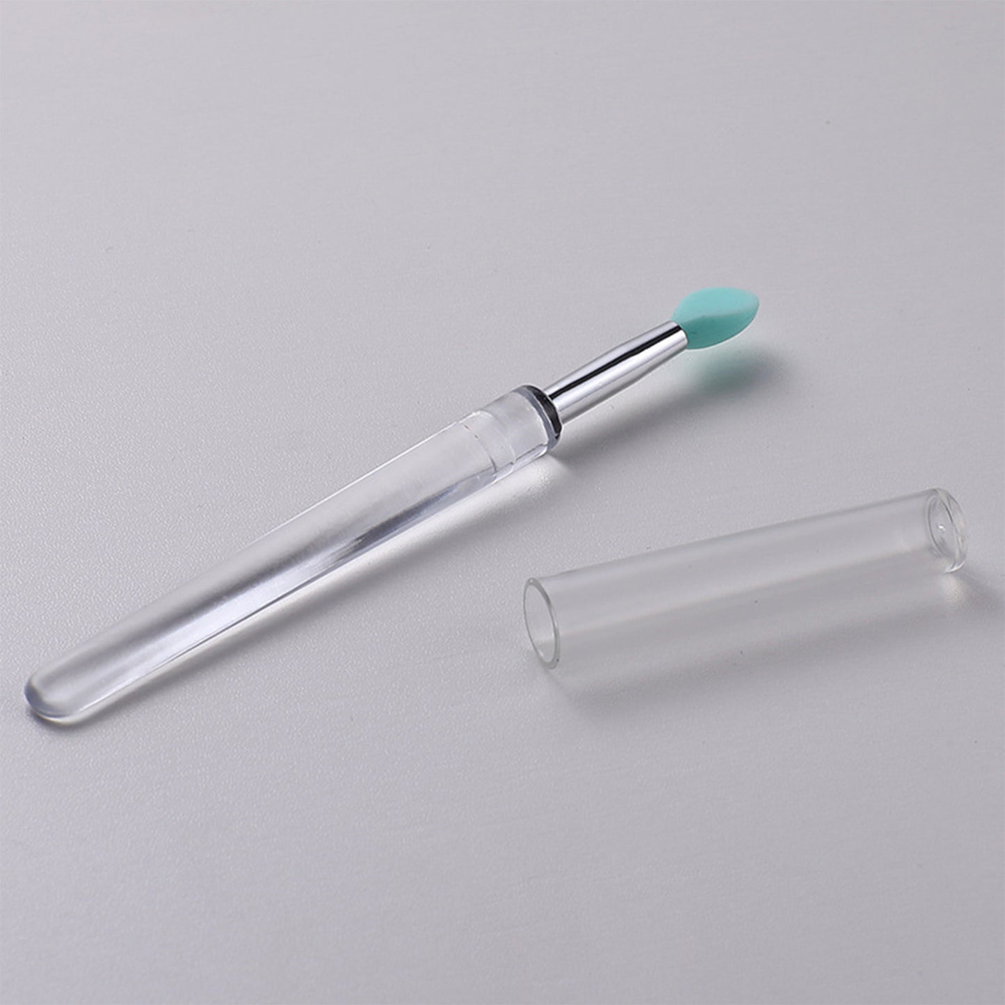 Reusable Silicone Lip Brush Set For Lipstick, Gloss, Balm, Mask & Scrub - Hygienic Caps, 8 Colors