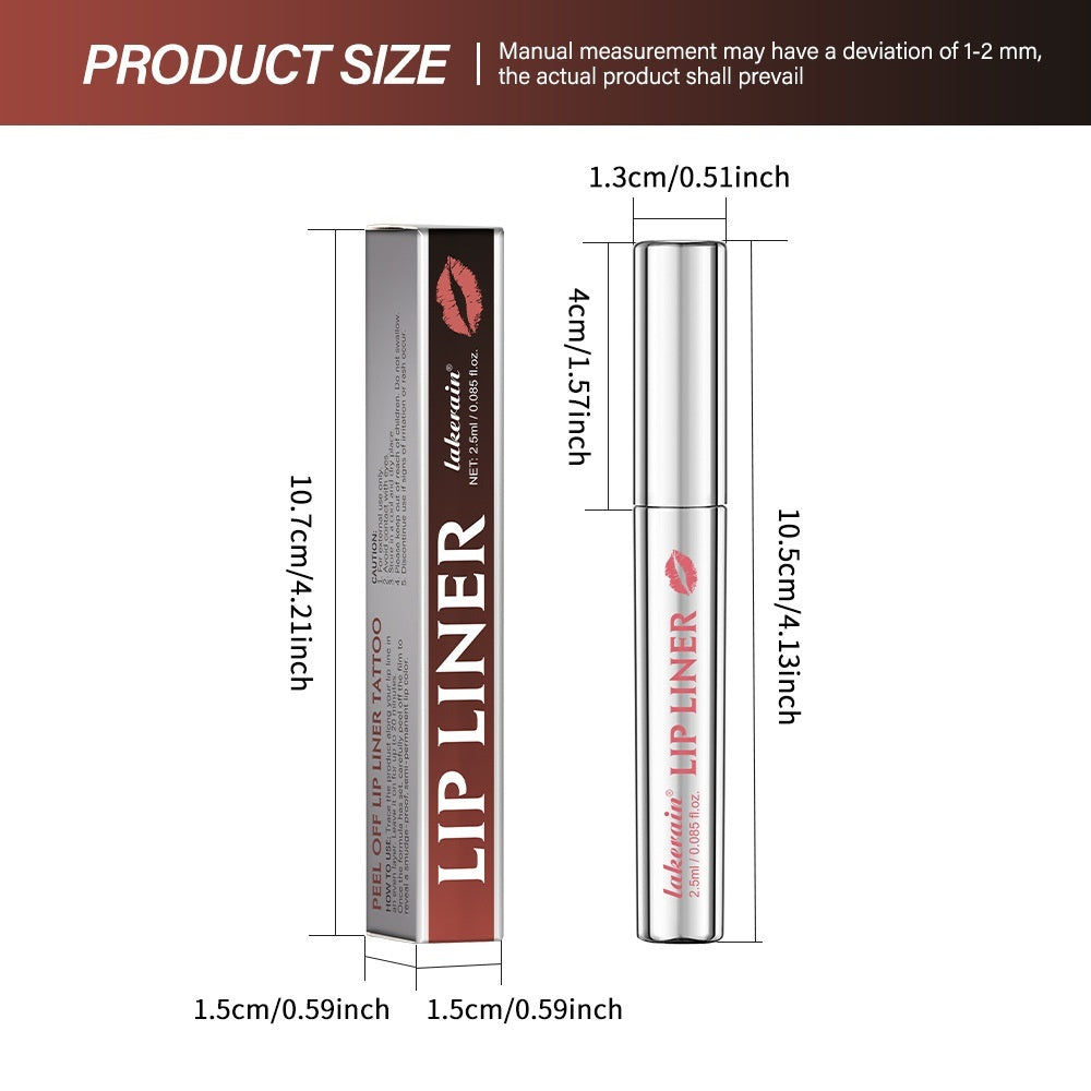 Matte Finish Pointed Toe Tear And Pull Lip Liner