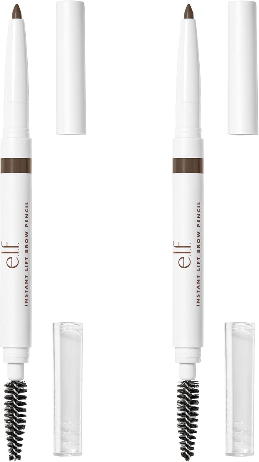 Instant Lift Brow Pencil, Dual-Sided, Precise, Fine Tip, Shapes, Defines, Fills Brows, Contours, Combs, Tames, Neutral Brown, 0.006 Oz