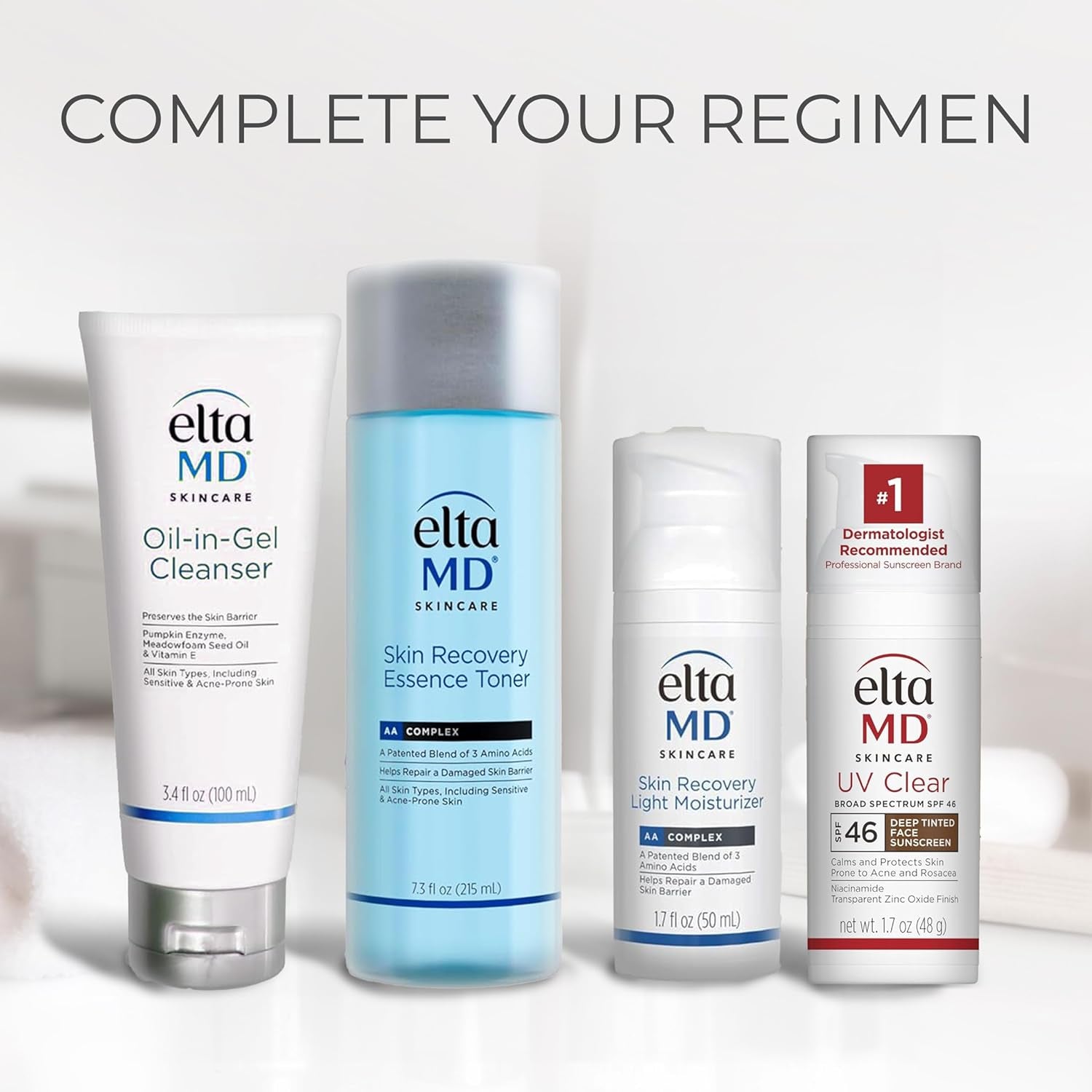 Eltamd UV Clear Tinted Face Sunscreen, SPF 46 Oil- Free with Zinc Oxide, Dermatologist Recommended