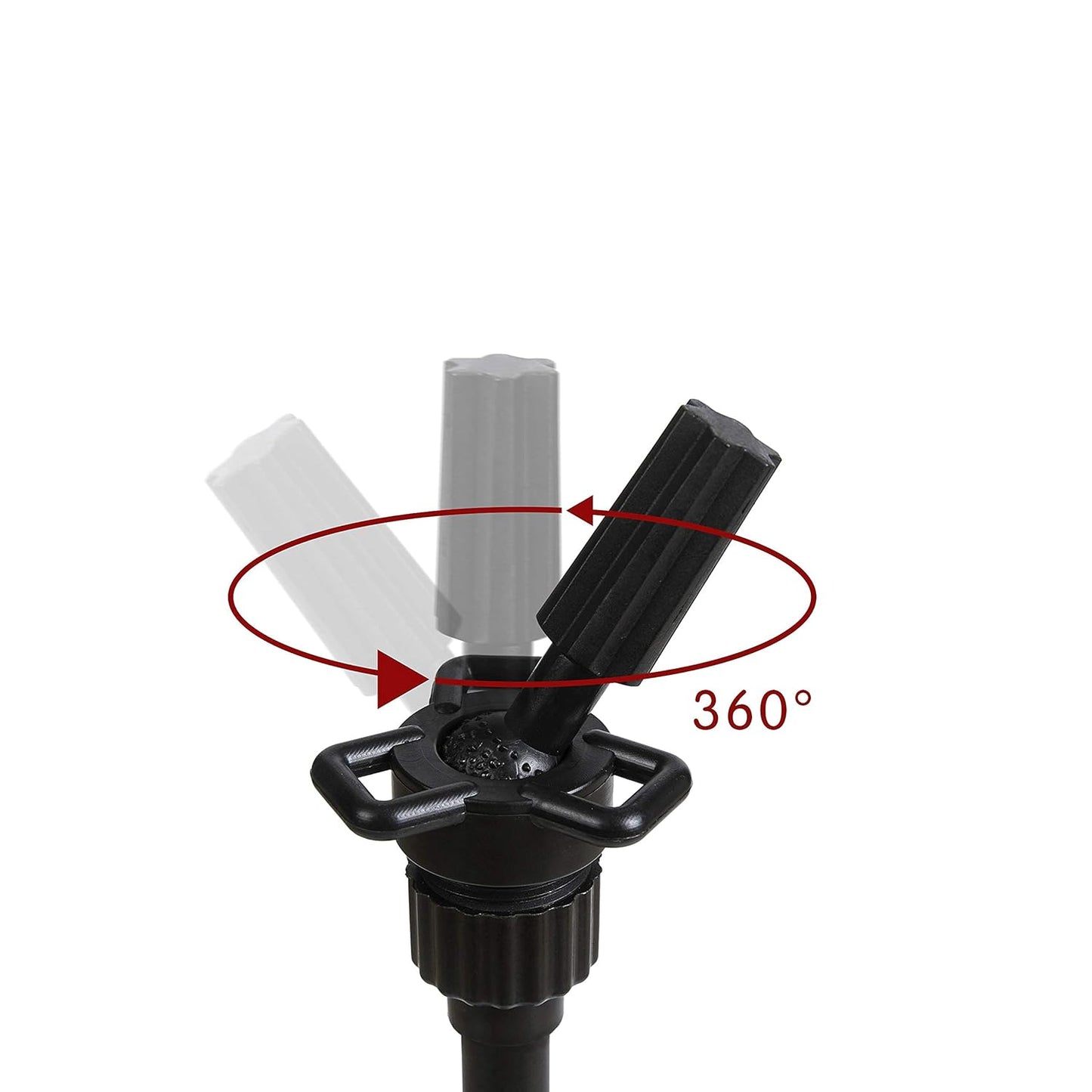 Wig Head Stand, Metal Wig Stand Tripod Holder for Mannequin Heads, 35.4-52.4 In, Black