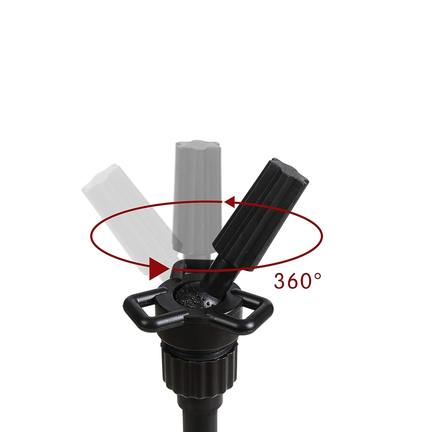 Wig Head Stand, Metal Wig Stand Tripod Holder for Mannequin Heads, 35.4-52.4 In, Black