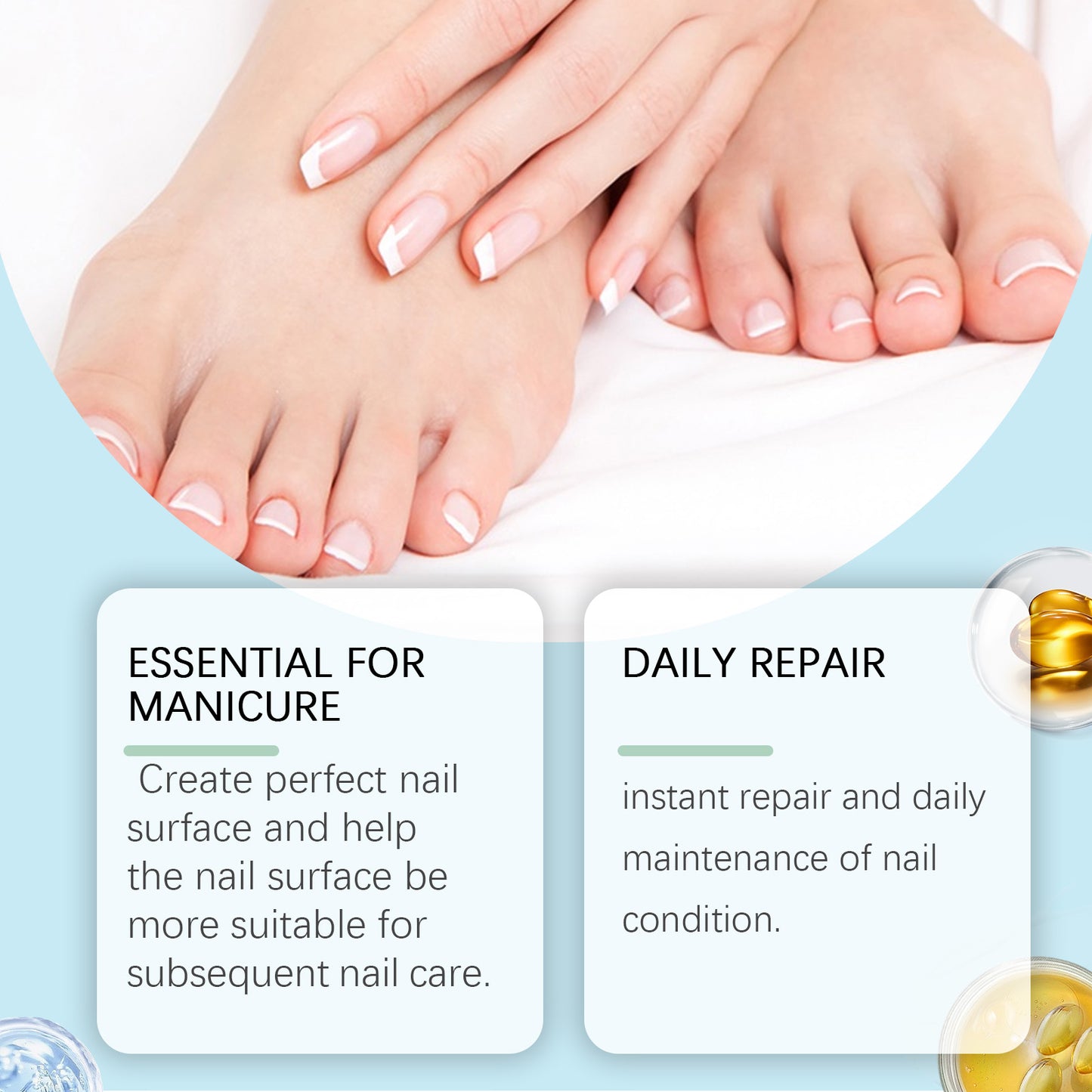 Nail Repair Solution, Daily Repair And Repair Of Damaged Nails Mild Nail Polish Care Solution