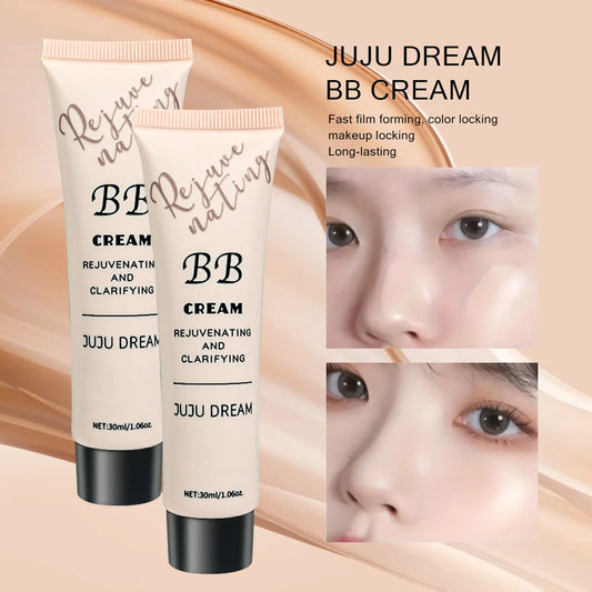 BB Cream, Isolation Cream, Liquid Foundation, Moisturizing, Oil Control, Long-Lasting Makeup, Milk, Dry Skin, and No Powder