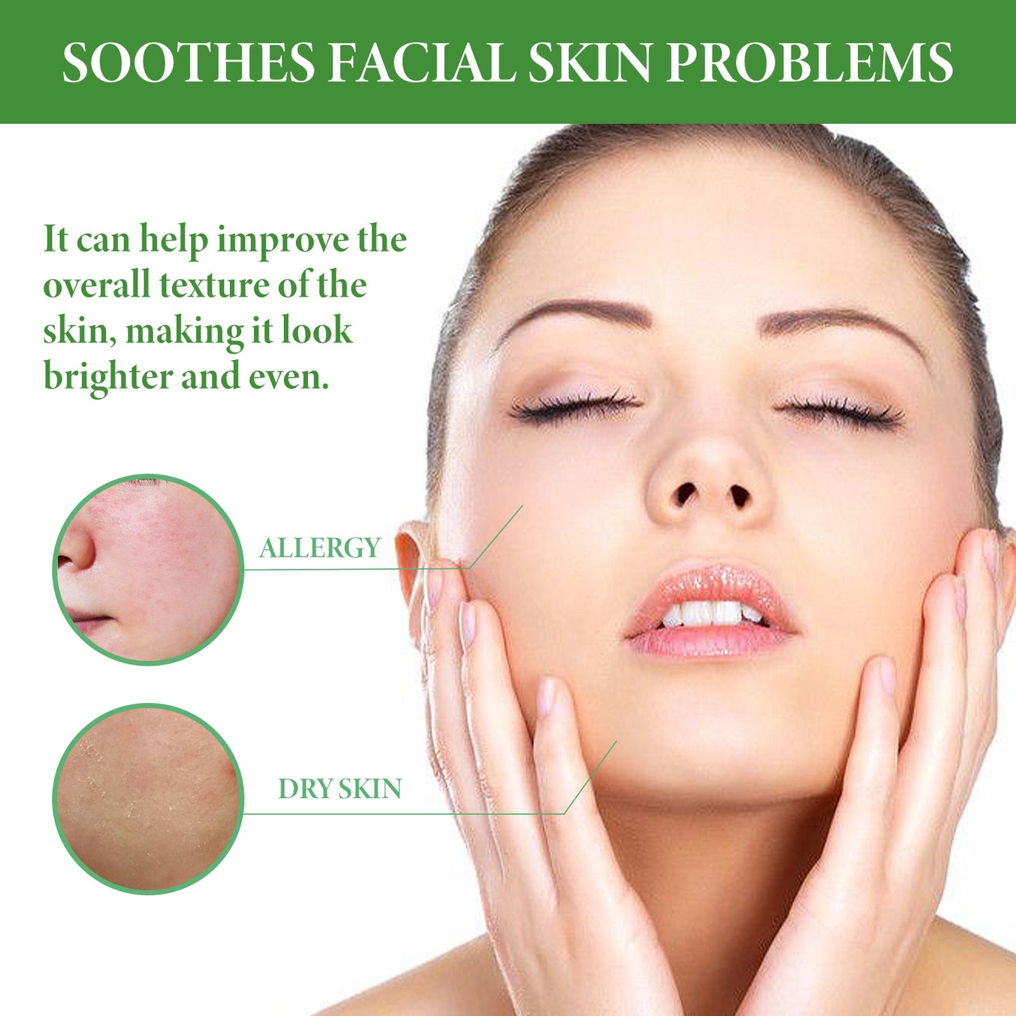 Aloe Vera Serum, Repair Dry Skin Moisturizes And Hydrates To Lighten Pimples And Seal Delicate Pores