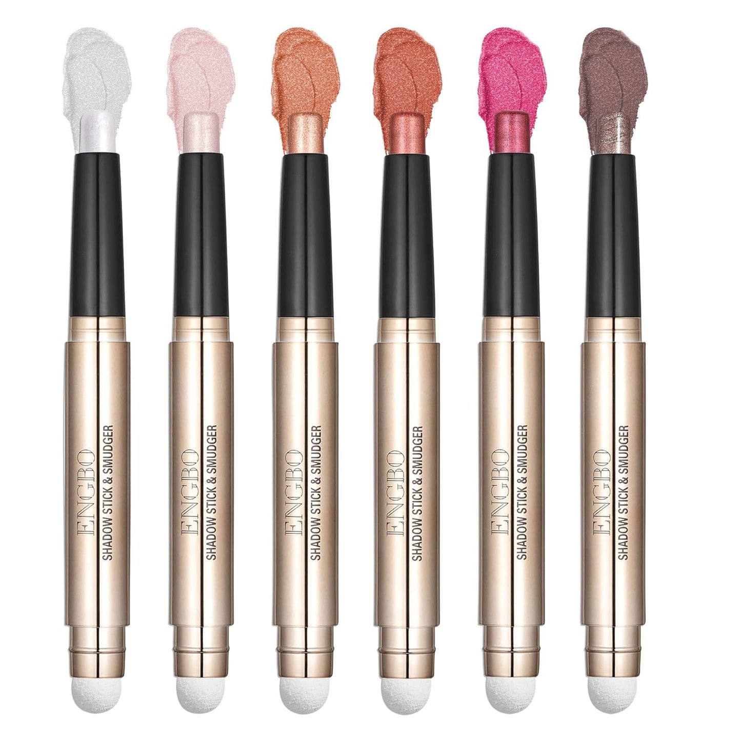 Eyeshadow Stick Eye Shadow Stick Makeup 6 Colors Shimmer Eyeshadow Stick Set Cosmetics Eye Brightener Stick Cream Eyeshadow Pencil Set for Eye Makeup Christmas Birthday Gift for Women, Set A