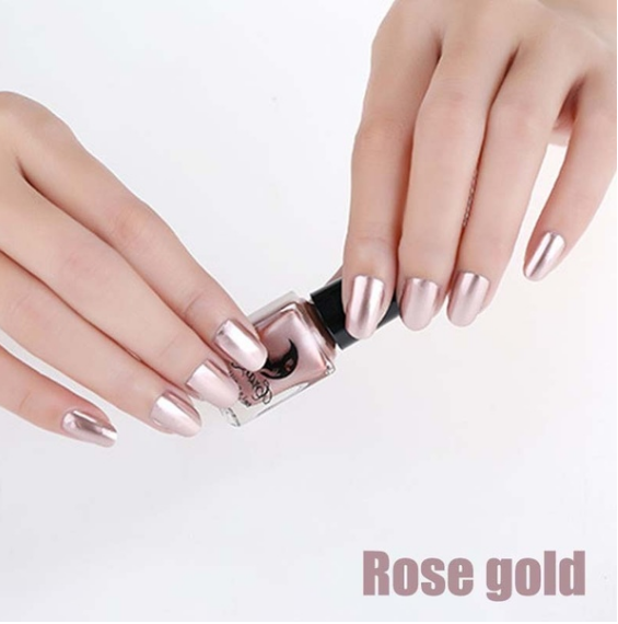 14 Color Mirror Metallic Nail Polish Set | 6ML Shiny Fashion Gel for Trendy Nail Art & Makeup Looks