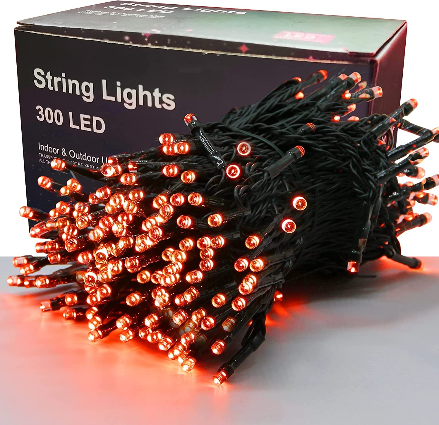 300 LED Halloween Lights, 98.5FT Halloween String Lights with 8 Lighting Modes, Waterproof & Connectable Mini Light, Plug in for Indoor Outdoor Holiday Christmas Party Bedroom Decorations (Purple)