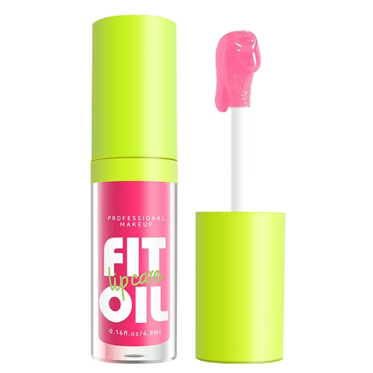 Hydrating Lip Oil, Big Brush Head Glaze Shiny Transparent Glow Oil, Nourishing & Non-Sticky Long Lasting Fresh Clear Smooth Care Plumping Oil (Set B)