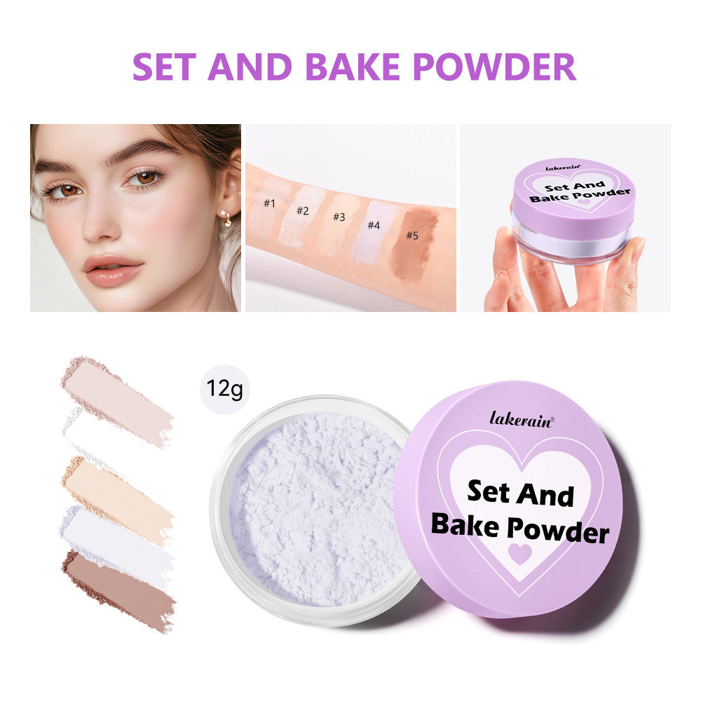 Long-Lasting Waterproof Concealer & Finishing Powder | Sweatproof, Smudge-Proof Baking Makeup Powder