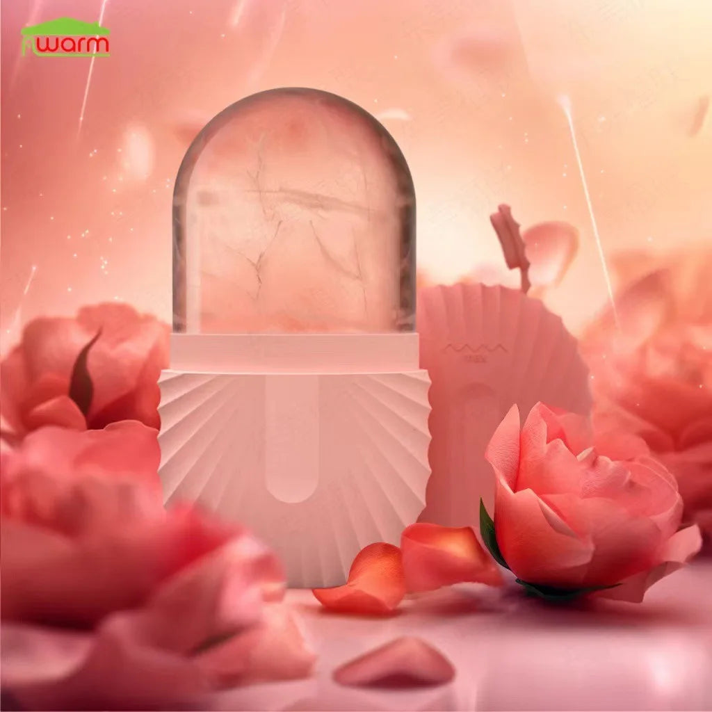 Ice Face Roller Ice Cube Beauty Massage Silicone Ice Mold for Eye Puffiness Ice Facial Roller Shrink Pores