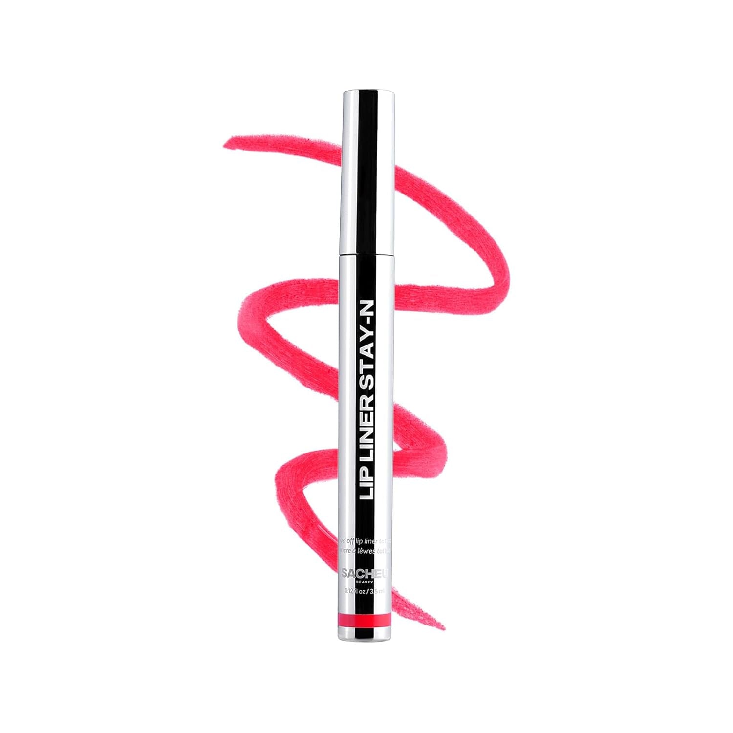 Lip Liner STAY-N Peel off Lip Stain — Long Lasting Matte Lip Tattoo Transfer Proof Lipstain Infused with Hyaluronic Acid & Vitamin E for All Skin Types — Vegan & Cruelty-Free, P-Inked