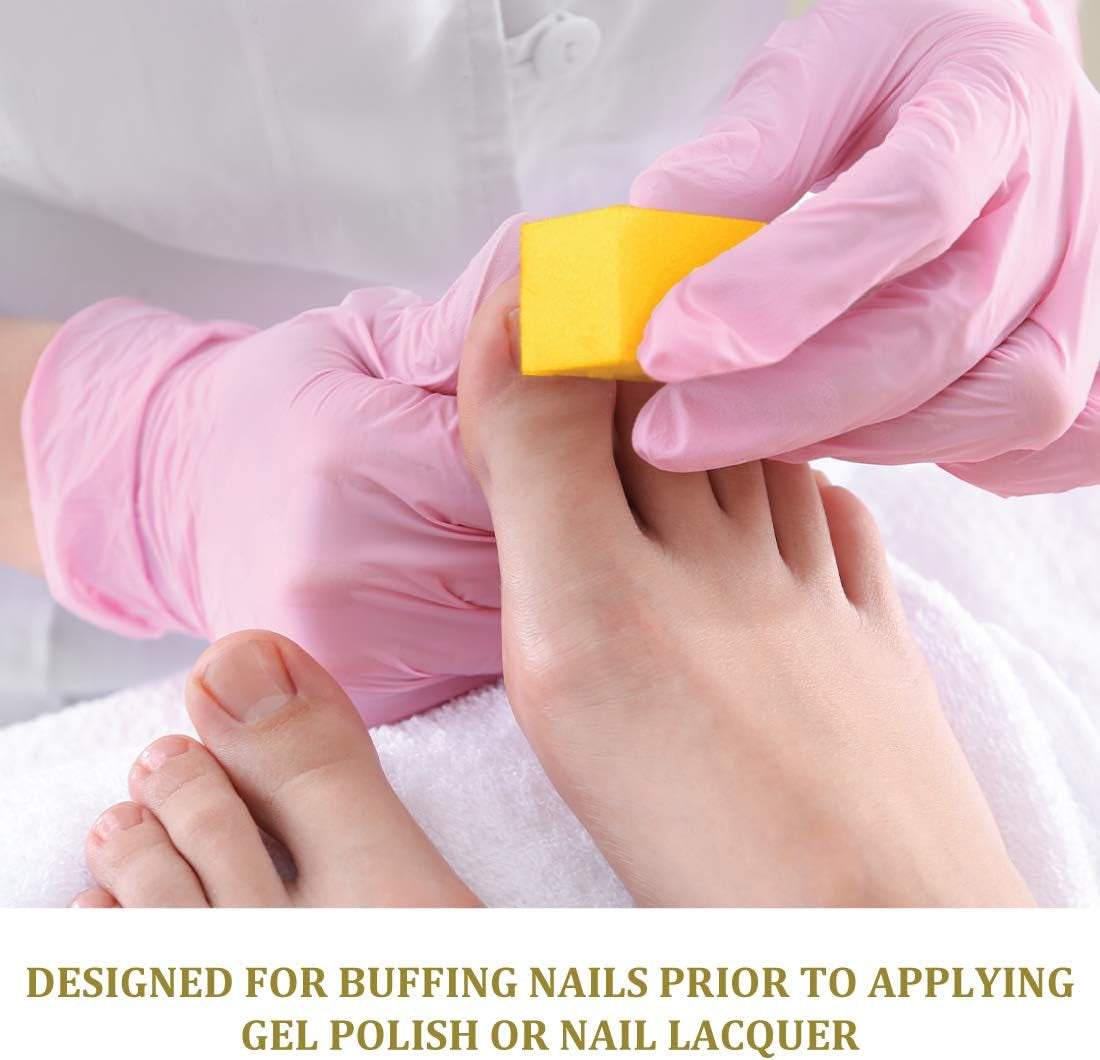Ultra Gold Buffing Block, 240 Grit, Four-Sided Manicure & Pedicure Nail Buffer, 3.75" L X 1" W X 1" H, 20-Count
