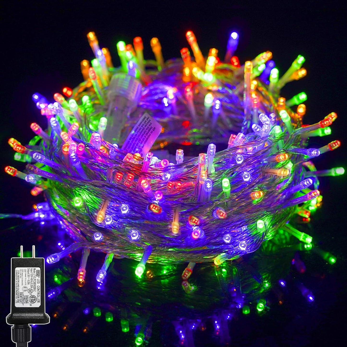 300 LED Halloween Lights, 98.5FT Halloween String Lights with 8 Lighting Modes, Waterproof & Connectable Mini Light, Plug in for Indoor Outdoor Holiday Christmas Party Bedroom Decorations (Purple)