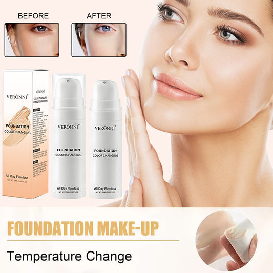 15ML Temperature Changing Liquid Foundation | Brightening & Moisturizing Skin Tone Concealer