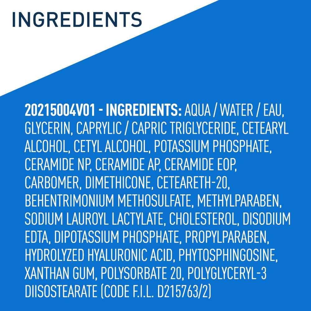 Daily Moisturizing Lotion for Dry Skin, Body Lotion & Face Moisturizer with Hyaluronic Acid and Ceramides, Daily Moisturizer, Fragrance Free, Oil-Free, 19 Ounce