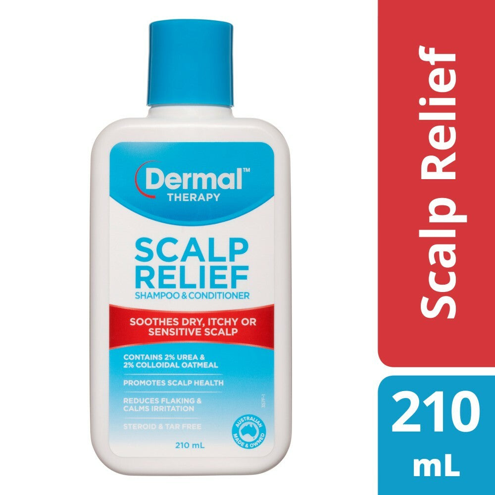 Dermal Therapy Scalp Relief Shampoo & Conditioner 210Ml Sensitive Scalp