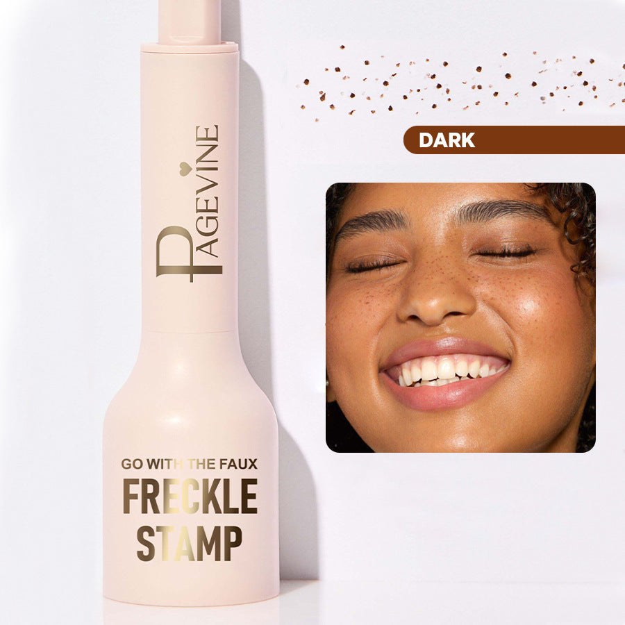 Freckle Stamp Pen,Fake Freckles Stain Marker Pencil Tool for Natural and Lifelike Sunkissed Face Freckle Makeup for Waterproof and Long-Lasting
