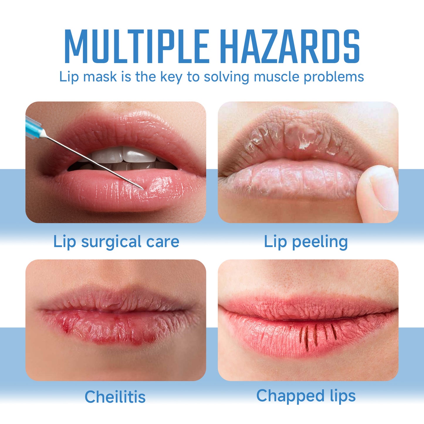 Collagen Lip Mask For Lip Protection Against Dry Cracks Fade Lip Lines And Dead Skin Moisture Lip Mask