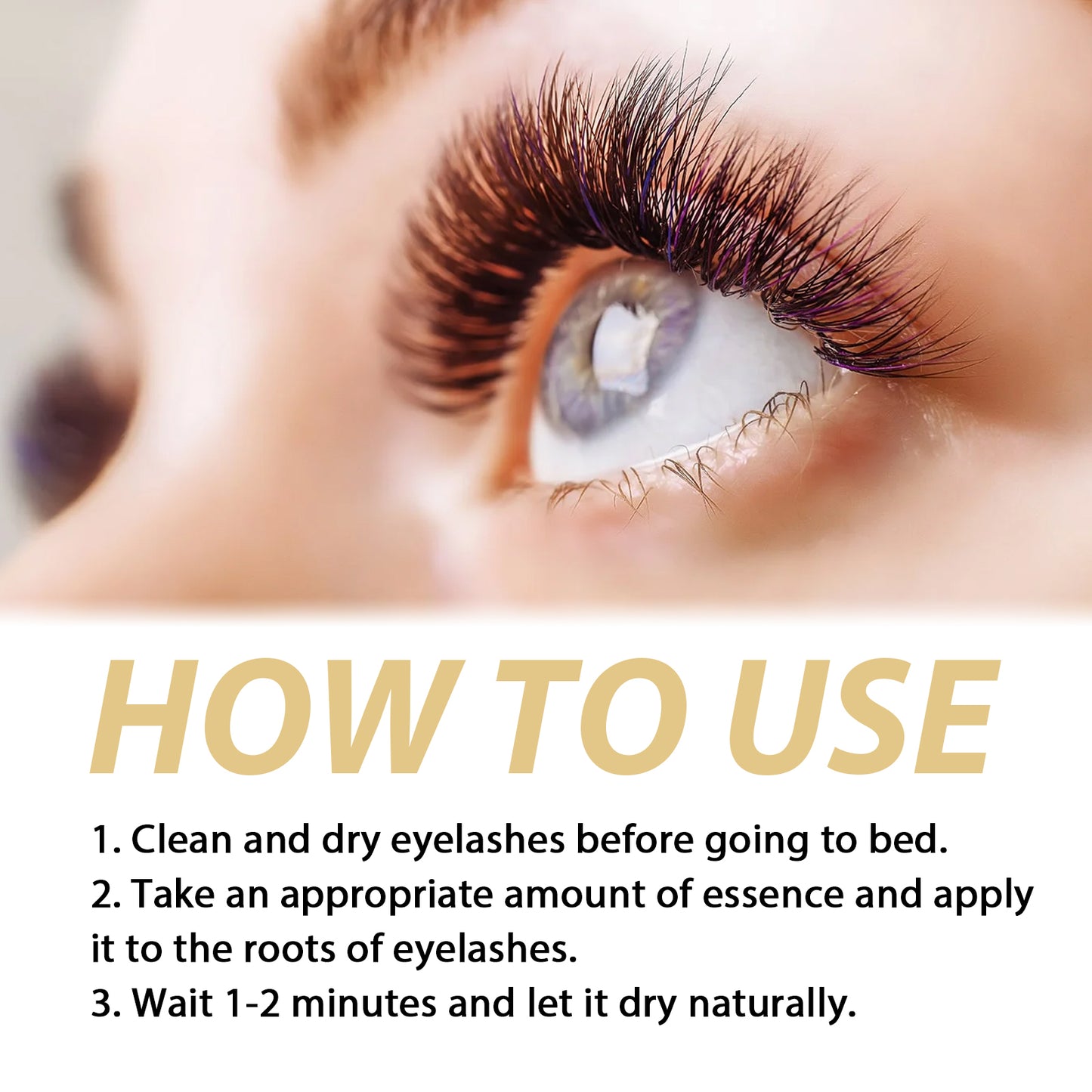 Castor Oil Lash Growth Serum, Mild Lasting Not Easy To Halo Makeup Natural Slim Black Beautiful Voluminous Voluminous Mascara