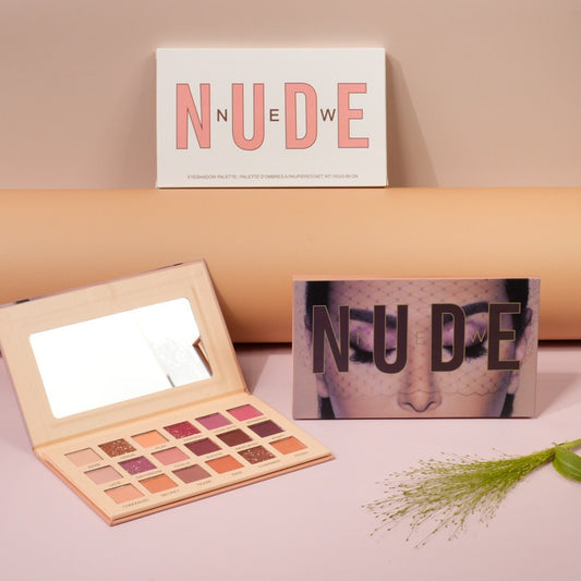 18-Color Desert Rose Eyeshadow Palette | Matte & Pearlescent Earth Tones for Daily & Glam Makeup