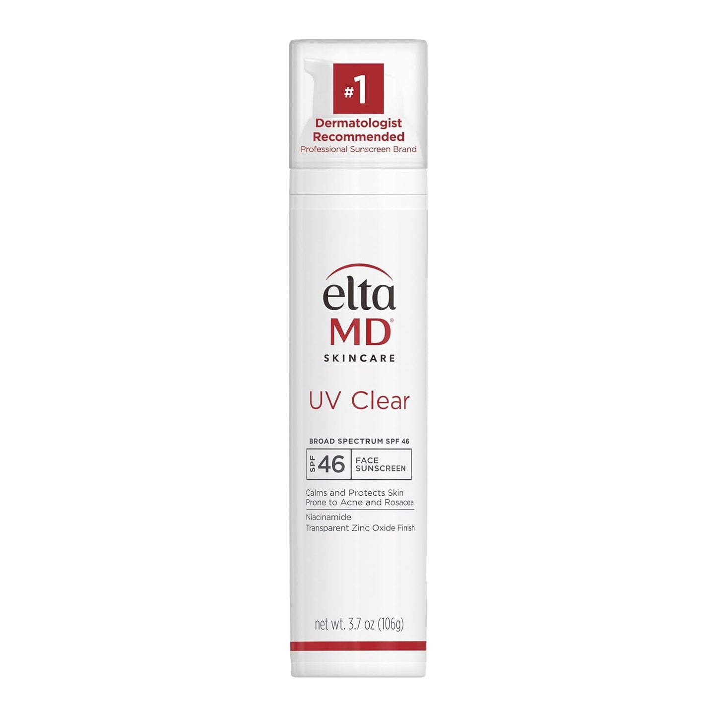 Eltamd UV Clear Face Sunscreen SPF 46, Oil-Free Sunscreen with Zinc Oxide, Dermatologist Recommended