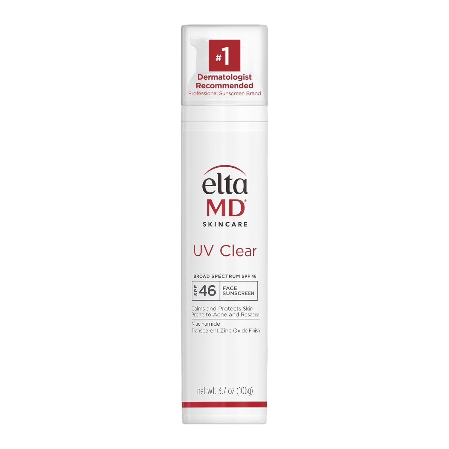 Eltamd UV Clear Face Sunscreen SPF 46, Oil-Free Sunscreen with Zinc Oxide, Dermatologist Recommended