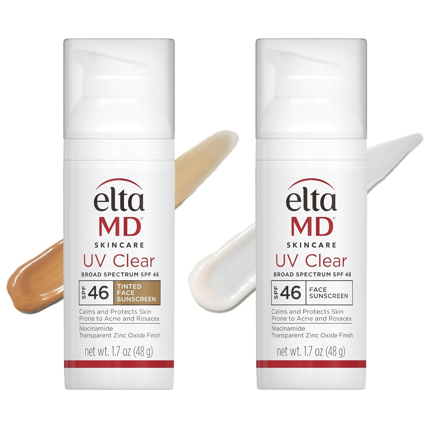 Eltamd UV Clear Face Sunscreen SPF 46, Oil-Free Sunscreen with Zinc Oxide, Dermatologist Recommended