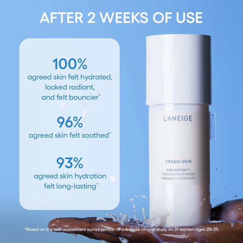 Laneige Cream Skin Toner & Moisturizer, Korean Skincare, Glass Skin, Hydrating