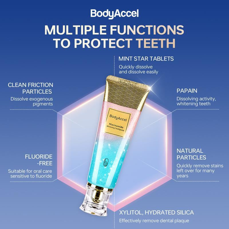 Bodyaccel 【Triple Whitening】Niacinamide Whiteningtoothpaste Oral MX