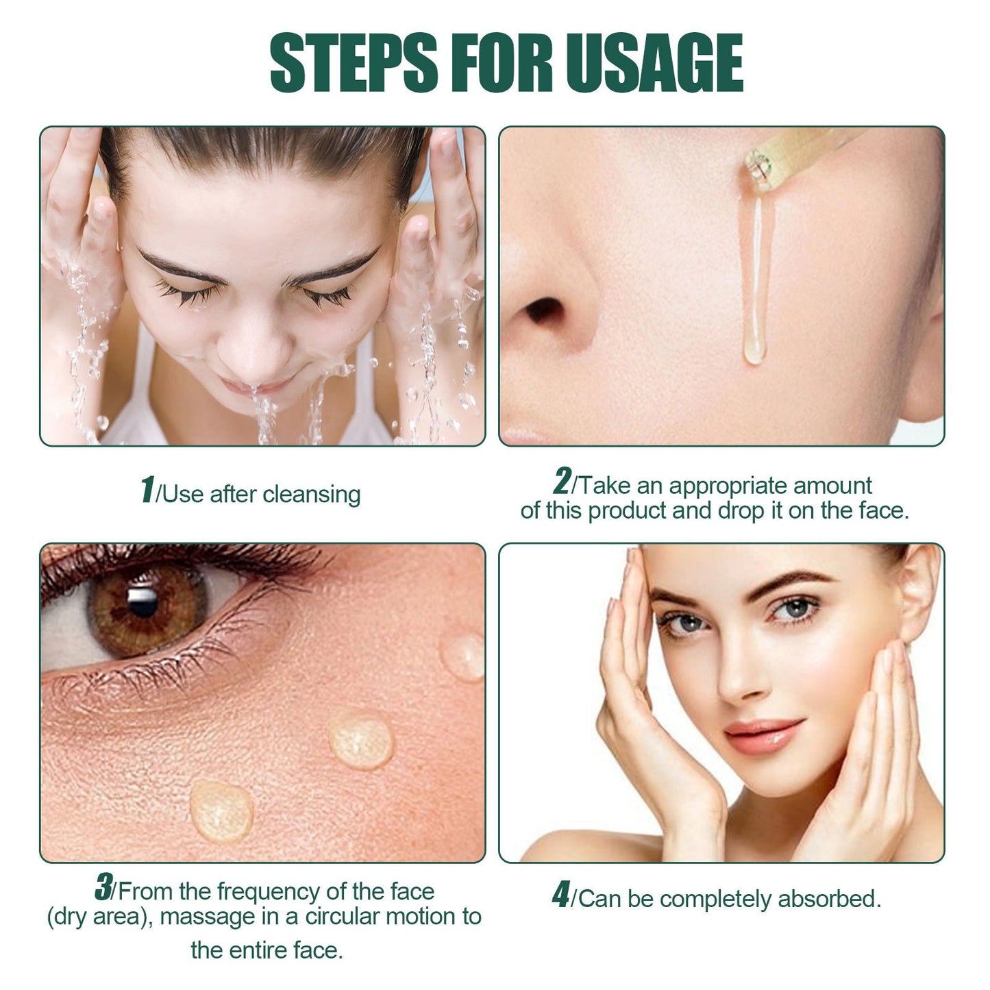 OUHOE Collagen Replenishing Facial Essence | Whitening, Freckle Removal & Deep Moisturizing Serum