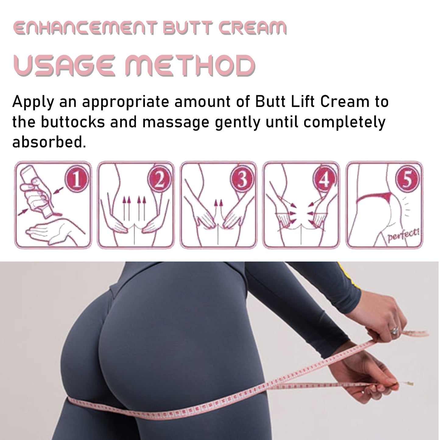 Butt Lift Cream Sculpting, Lifting, Firming And Toning Buttocks Care Moisturizing And Filling Butt Lift Cream