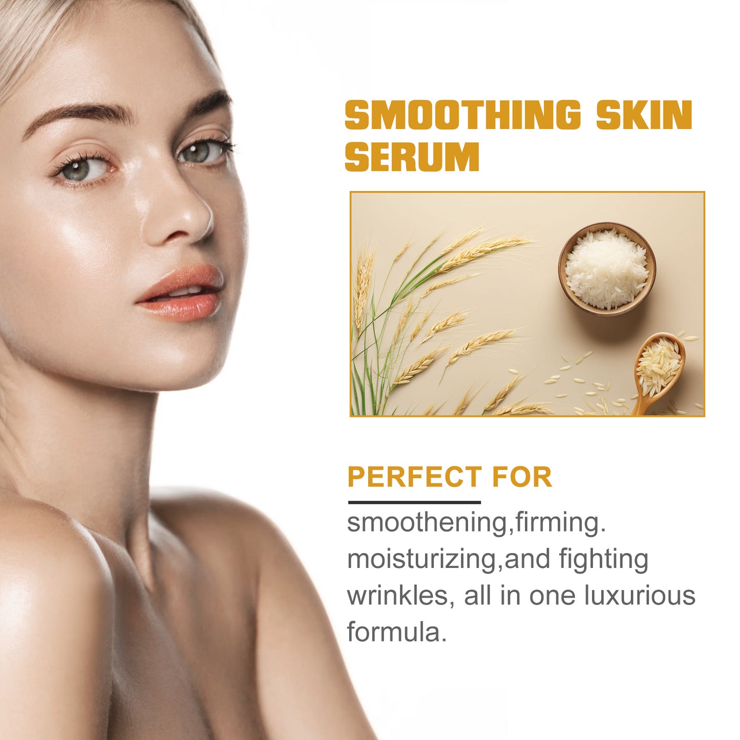 Rice Hyaluronic Acid Essence Moisturizing, Hydrating, Brightening And Improving Dark Complexion Facial Essence